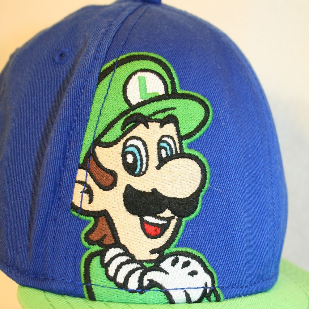 Super Mario Bros Luigi Embroidered Stretchy Cap